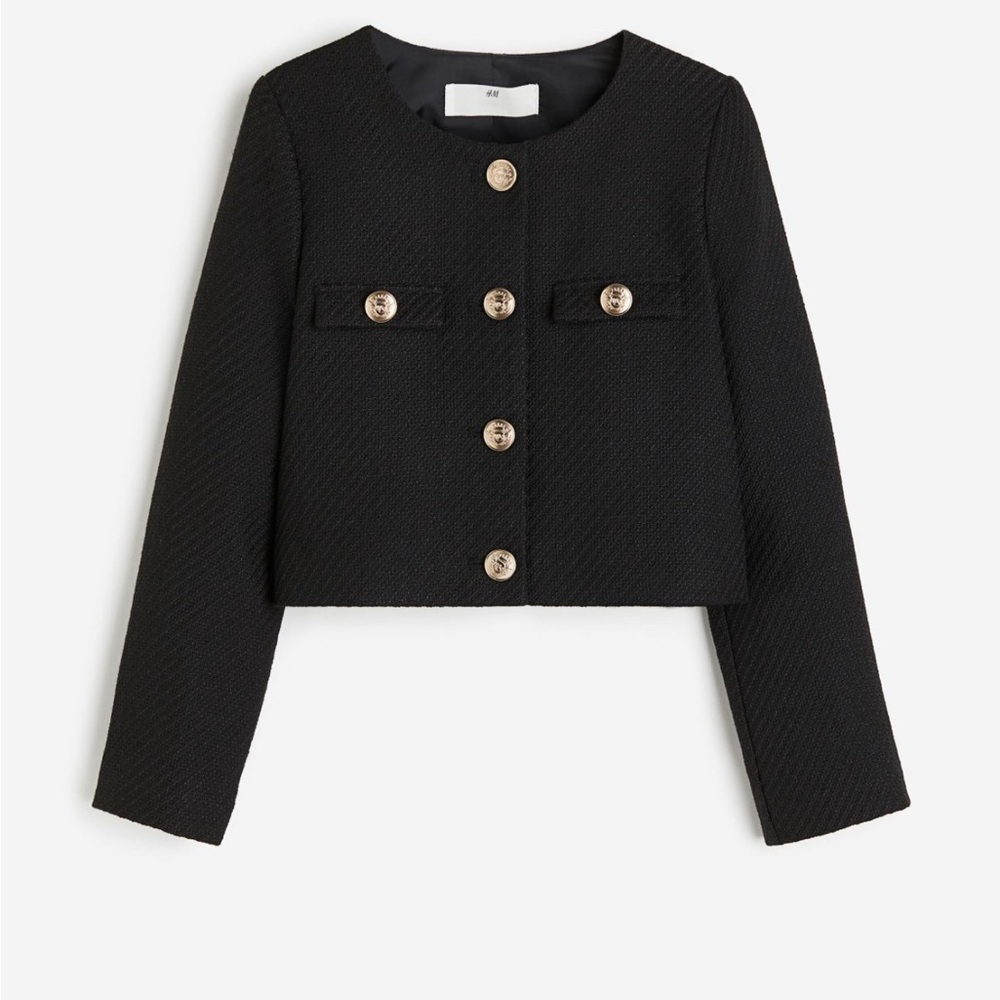 H&M kids girls lady jacket with gold buttons size 8